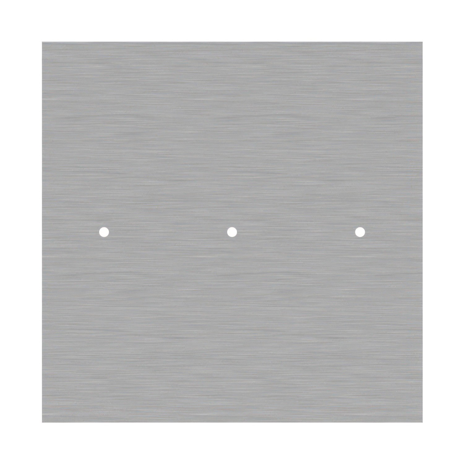 Rosone XXL Rose-One quadrato, 400 mm con 3 fori in linea e 4 fori laterali